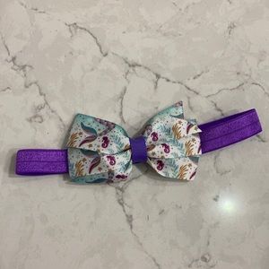 FREE WITH PURCHASE!  Mermaid Print Headband Bow